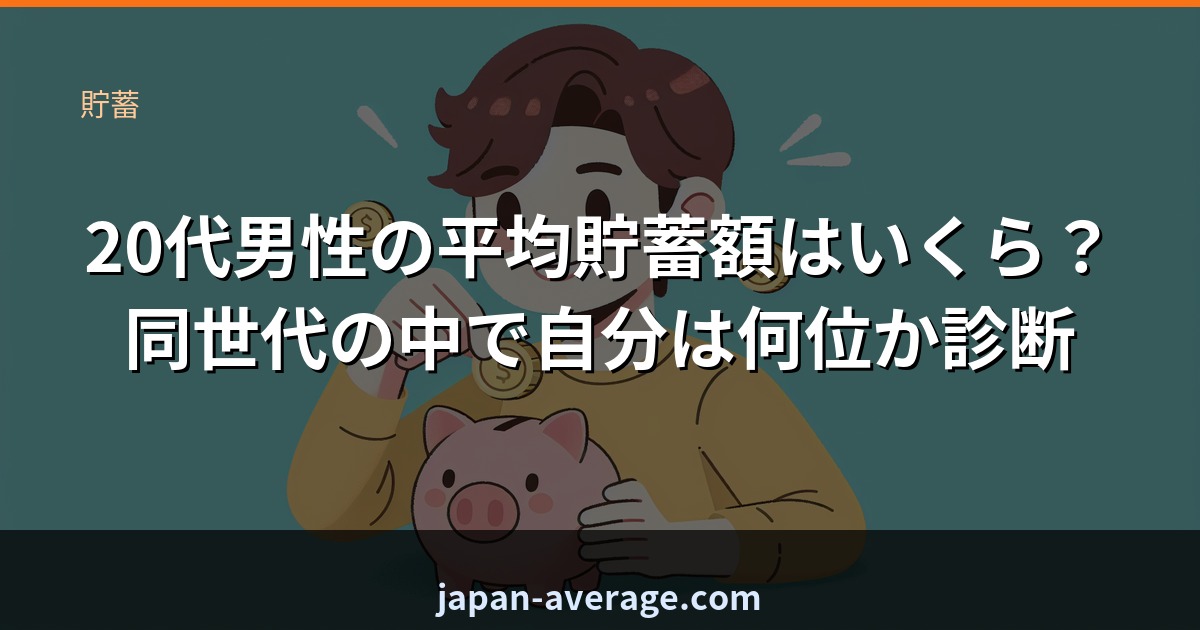 20代男性の平均貯蓄額ランク診断