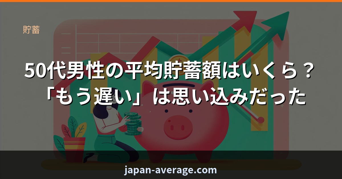 50代男性の平均貯蓄額