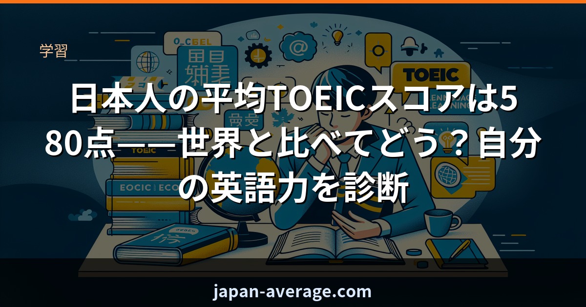 日本人の平均TOEICスコアランク診断
