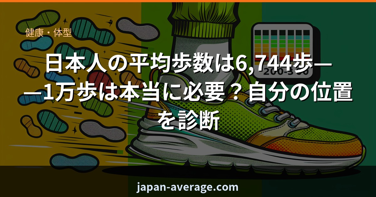 日本人の平均歩数ランク診断