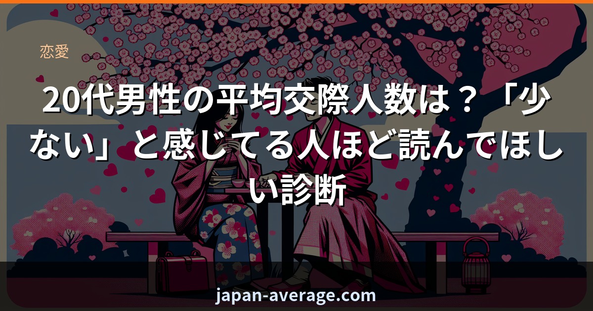 20代男性の平均交際人数ランク診断