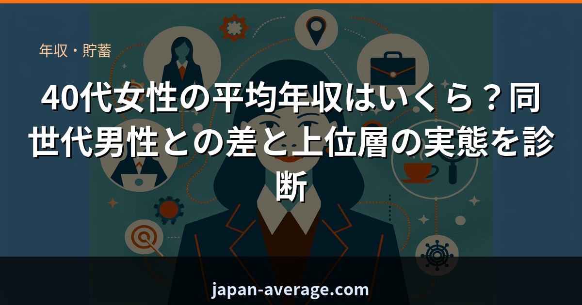 40代女性の平均年収ランク診断
