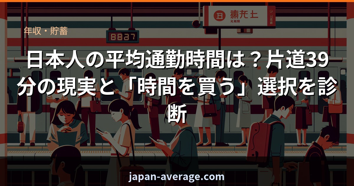 日本人の平均通勤時間ランク診断