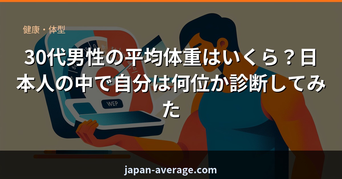 30代男性の平均体重ランク診断